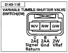 2005 Mazda 3 VTCS Connector View